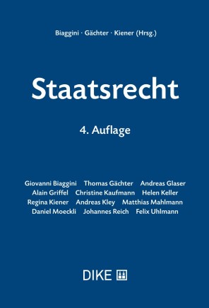 Buchcover: Giovanni Biaggini/Thomas Gächter/Regina Kiener (Herausgeber)