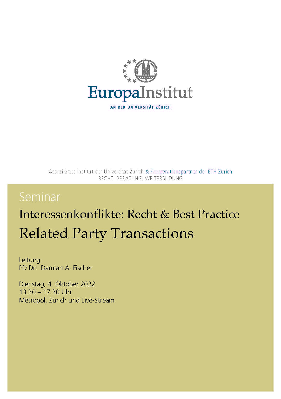 Programm EIZ-Seminar 2022
