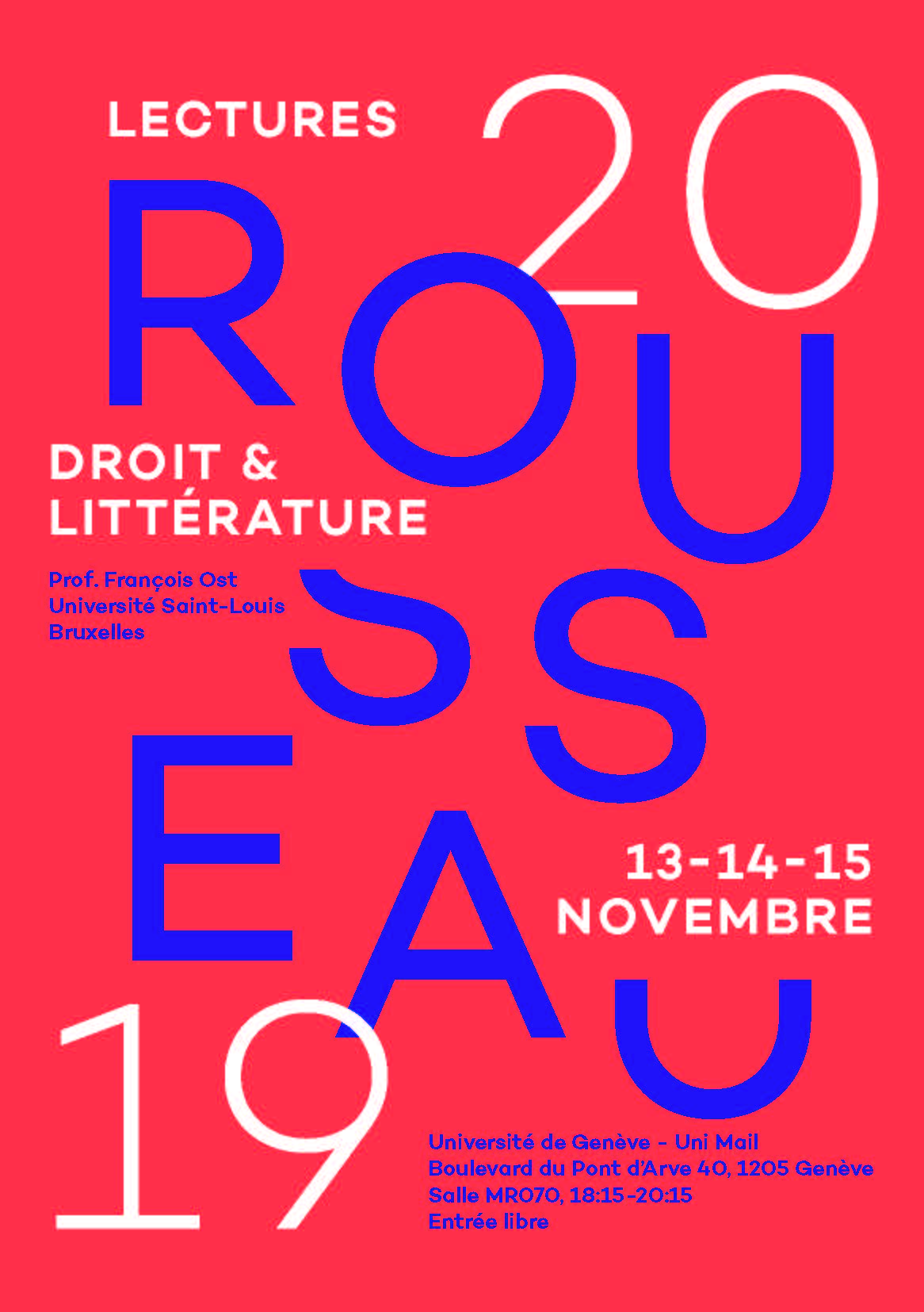 SVRSP Rousseau Lectures 2019
